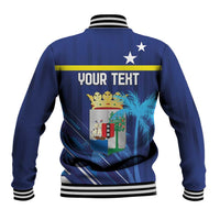 Personalized Curacao Flag Day Baseball Jacket Dia di Bandera