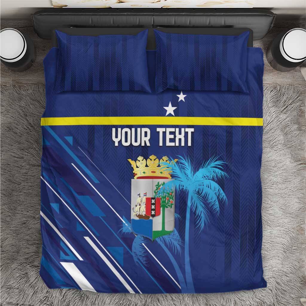 Personalized Curacao Flag Day Bedding Set Dia di Bandera