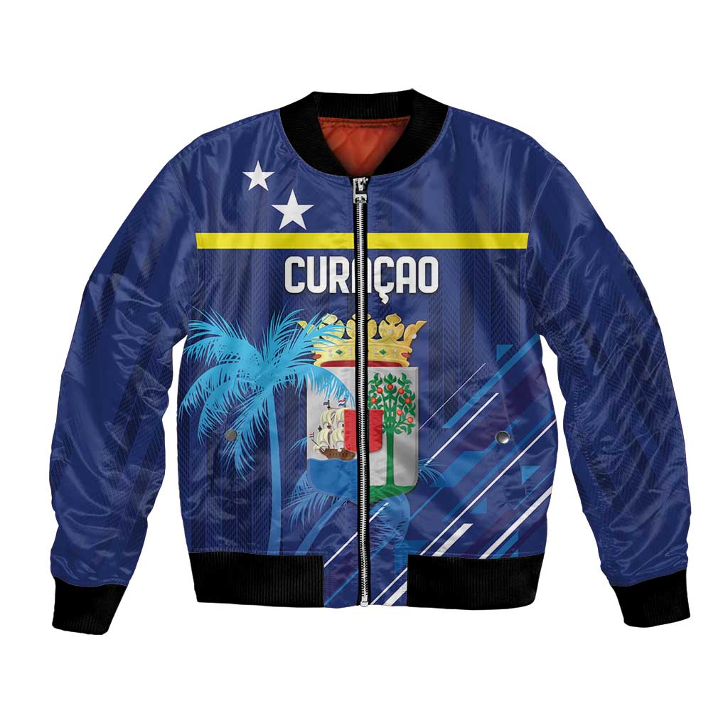 Personalized Curacao Flag Day Bomber Jacket Dia di Bandera