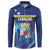 Personalized Curacao Flag Day Button Sweatshirt Dia di Bandera