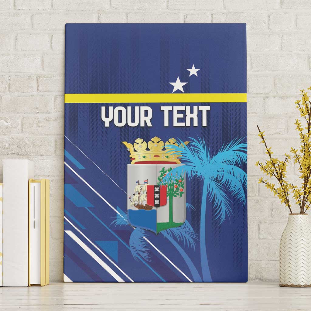 Personalized Curacao Flag Day Canvas Wall Art Dia di Bandera