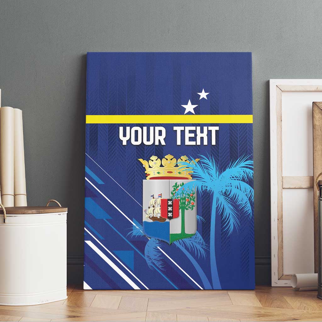 Personalized Curacao Flag Day Canvas Wall Art Dia di Bandera