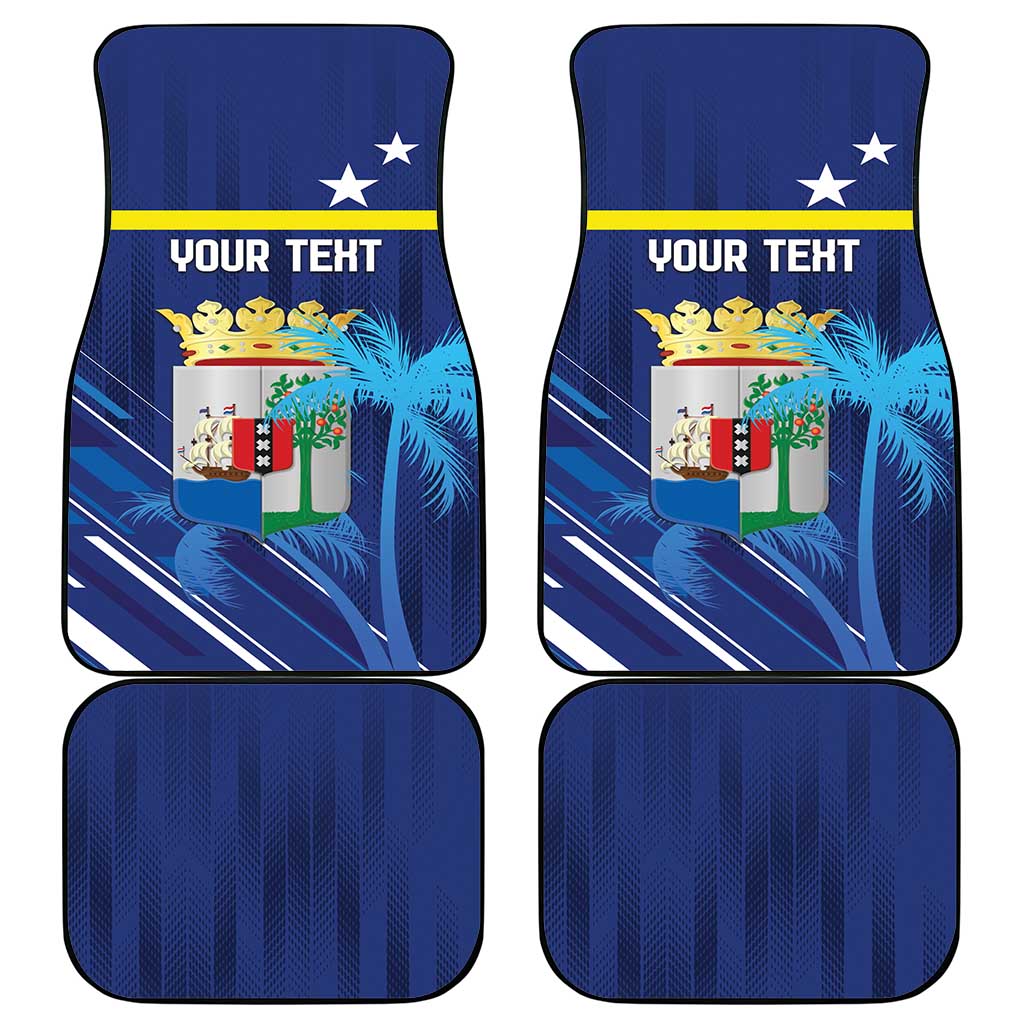 Personalized Curacao Flag Day Car Mats Dia di Bandera