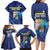 Personalized Curacao Flag Day Family Matching Long Sleeve Bodycon Dress and Hawaiian Shirt Dia di Bandera