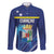 Personalized Curacao Flag Day Family Matching Long Sleeve Bodycon Dress and Hawaiian Shirt Dia di Bandera