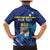 Personalized Curacao Flag Day Family Matching Mermaid Dress and Hawaiian Shirt Dia di Bandera