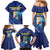 Personalized Curacao Flag Day Family Matching Mermaid Dress and Hawaiian Shirt Dia di Bandera