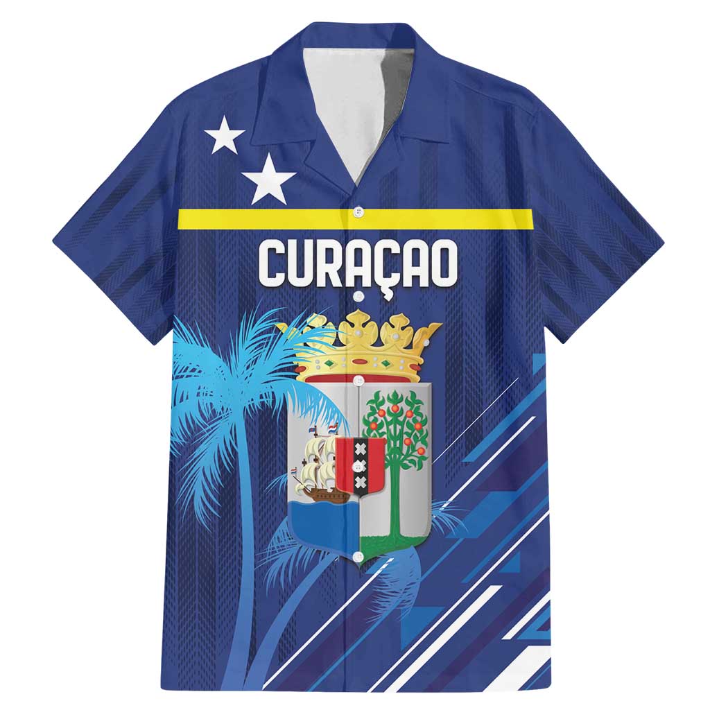 Personalized Curacao Flag Day Family Matching Mermaid Dress and Hawaiian Shirt Dia di Bandera