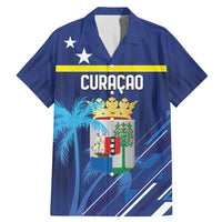 Personalized Curacao Flag Day Family Matching Mermaid Dress and Hawaiian Shirt Dia di Bandera