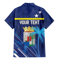 Personalized Curacao Flag Day Family Matching Mermaid Dress and Hawaiian Shirt Dia di Bandera