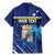 Personalized Curacao Flag Day Family Matching Mermaid Dress and Hawaiian Shirt Dia di Bandera