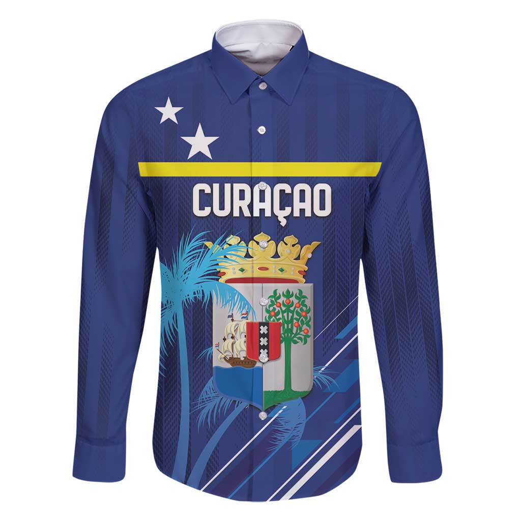 Personalized Curacao Flag Day Family Matching Off Shoulder Maxi Dress and Hawaiian Shirt Dia di Bandera