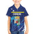 Personalized Curacao Flag Day Family Matching Short Sleeve Bodycon Dress and Hawaiian Shirt Dia di Bandera