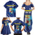 Personalized Curacao Flag Day Family Matching Summer Maxi Dress and Hawaiian Shirt Dia di Bandera