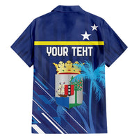 Personalized Curacao Flag Day Family Matching Tank Maxi Dress and Hawaiian Shirt Dia di Bandera
