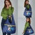 Personalized Curacao Flag Day Grocery Bag Dia di Bandera