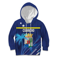 Personalized Curacao Flag Day Kid Hoodie Dia di Bandera