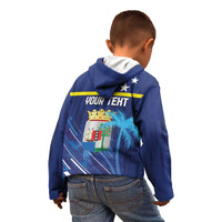 Personalized Curacao Flag Day Kid Hoodie Dia di Bandera