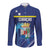 Personalized Curacao Flag Day Long Sleeve Button Shirt Dia di Bandera