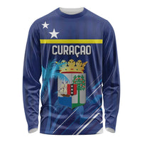 Personalized Curacao Flag Day Long Sleeve Shirt Dia di Bandera