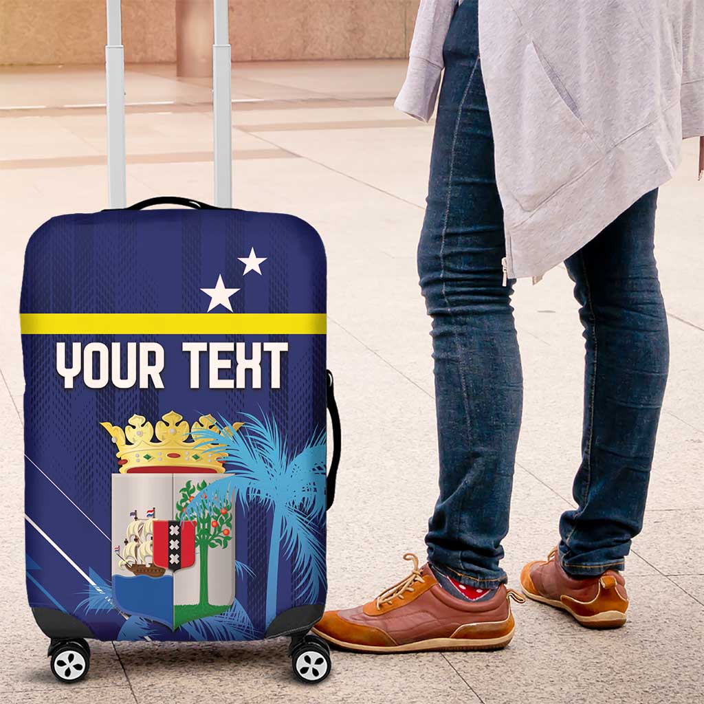 Personalized Curacao Flag Day Luggage Cover Dia di Bandera