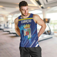 Personalized Curacao Flag Day Men Tank Top Dia di Bandera