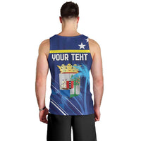 Personalized Curacao Flag Day Men Tank Top Dia di Bandera
