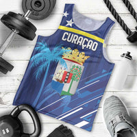 Personalized Curacao Flag Day Men Tank Top Dia di Bandera