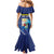 Personalized Curacao Flag Day Mermaid Dress Dia di Bandera