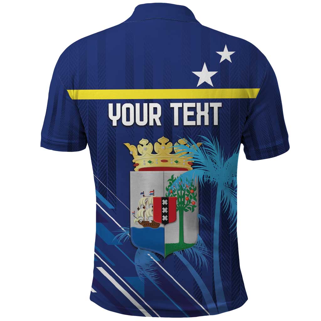 Personalized Curacao Flag Day Polo Shirt Dia di Bandera