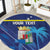 Personalized Curacao Flag Day Round Carpet Dia di Bandera