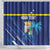 Personalized Curacao Flag Day Shower Curtain Dia di Bandera