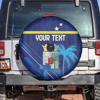 Personalized Curacao Flag Day Spare Tire Cover Dia di Bandera