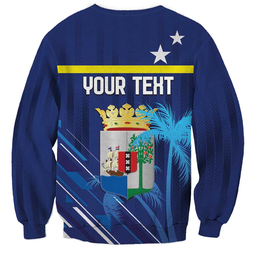 Personalized Curacao Flag Day Sweatshirt Dia di Bandera