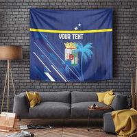 Personalized Curacao Flag Day Tapestry Dia di Bandera