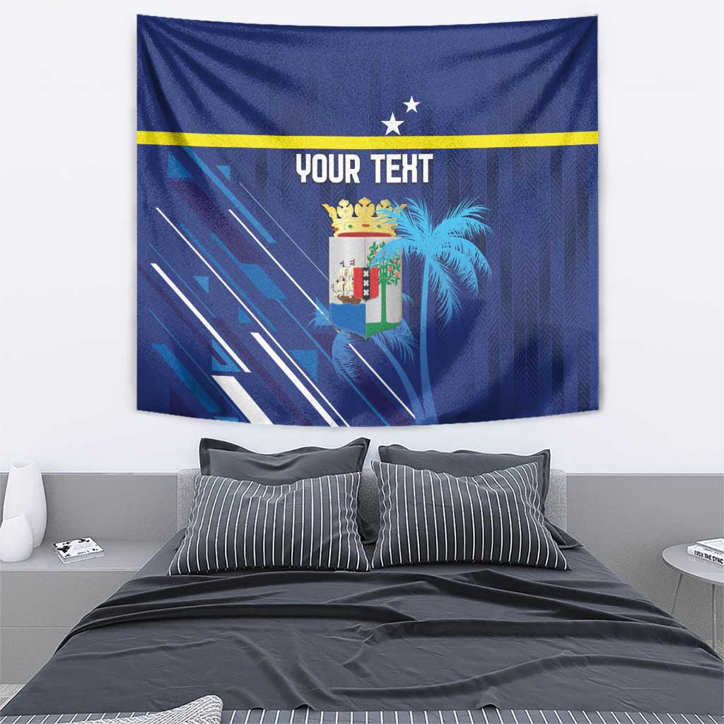 Personalized Curacao Flag Day Tapestry Dia di Bandera