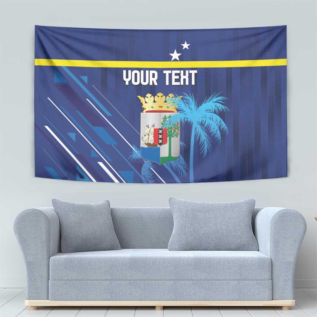Personalized Curacao Flag Day Tapestry Dia di Bandera