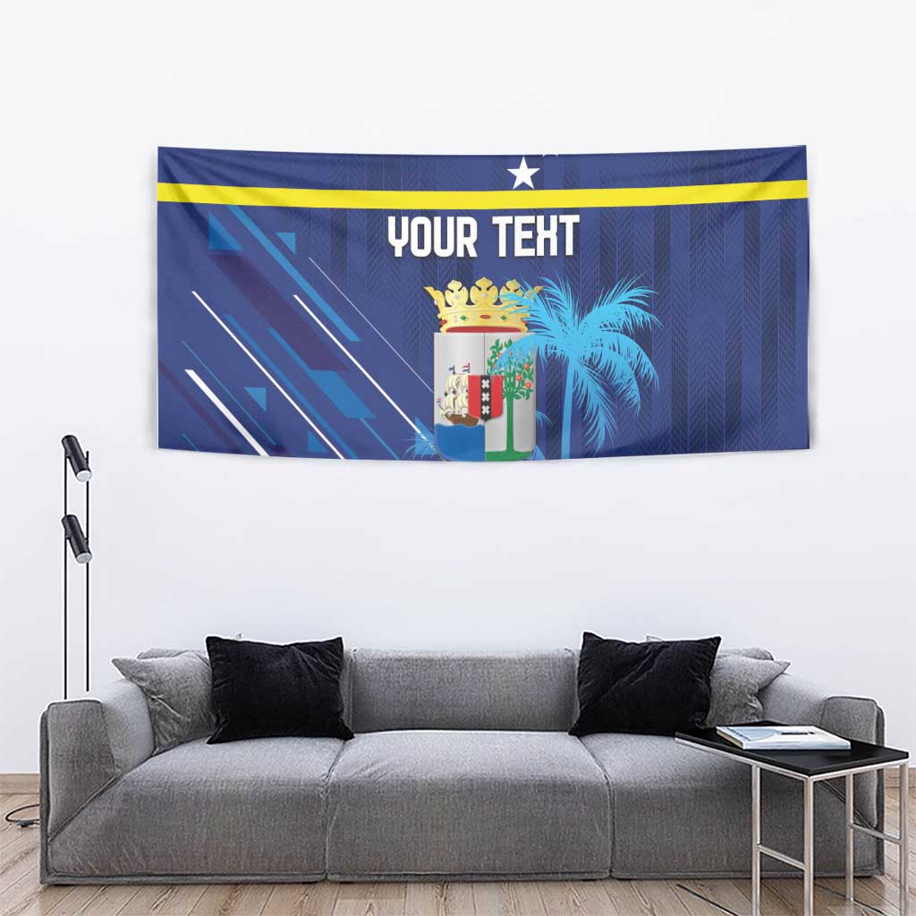 Personalized Curacao Flag Day Tapestry Dia di Bandera