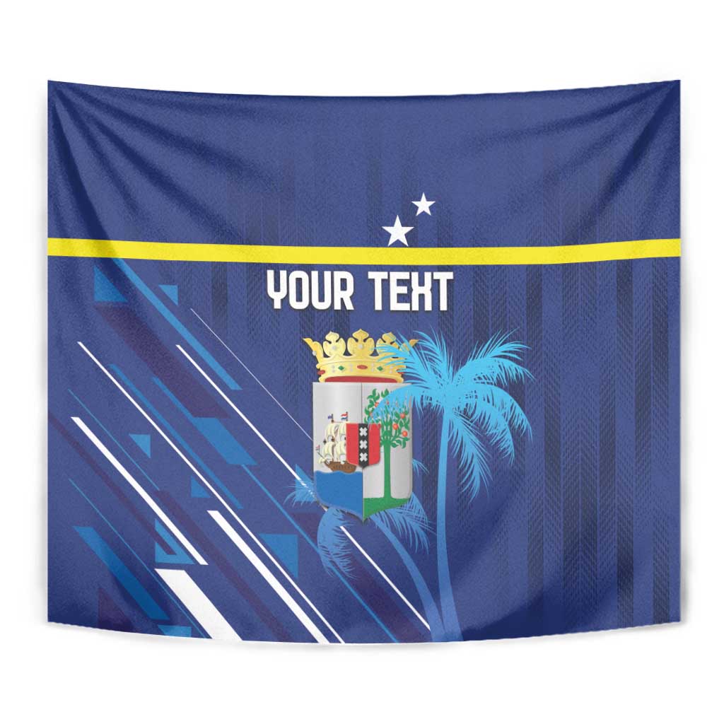 Personalized Curacao Flag Day Tapestry Dia di Bandera