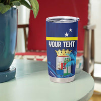 Personalized Curacao Flag Day Tumbler Cup Dia di Bandera