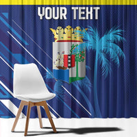 Personalized Curacao Flag Day Window Curtain Dia di Bandera