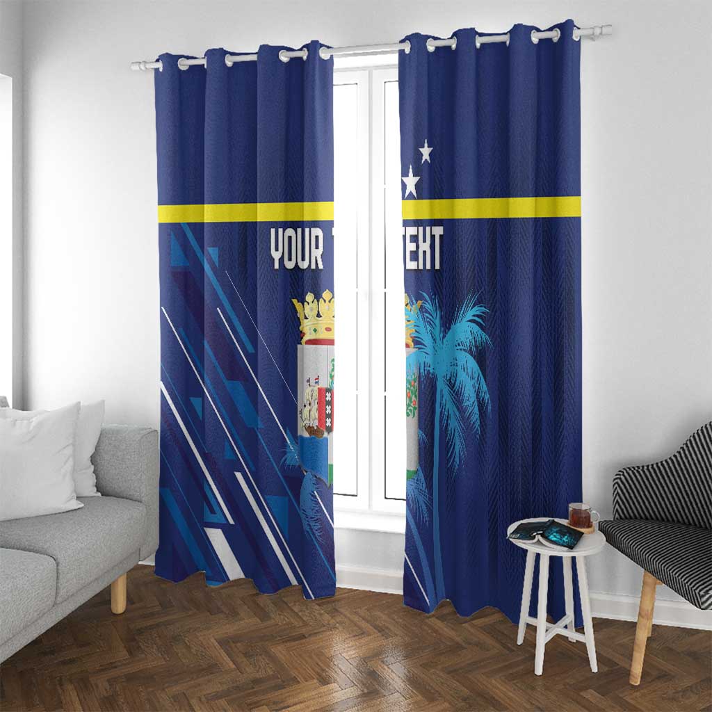 Personalized Curacao Flag Day Window Curtain Dia di Bandera