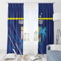Personalized Curacao Flag Day Window Curtain Dia di Bandera
