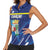 Personalized Curacao Flag Day Women Sleeveless Polo Shirt Dia di Bandera