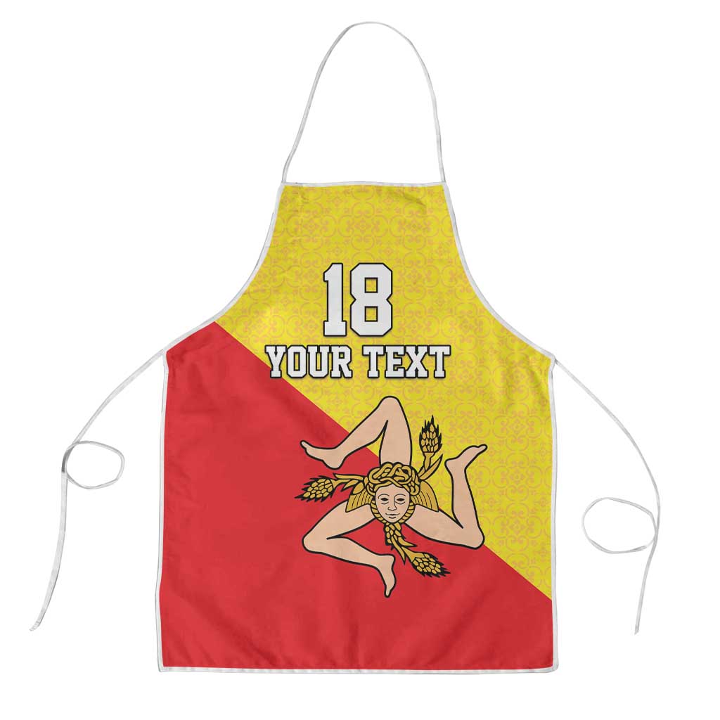 Custom Sicilia Football Apron Naziunali Siciliana - Wonder Print Shop