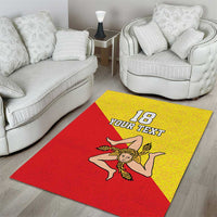 Custom Sicilia Football Area Rug Naziunali Siciliana - Wonder Print Shop