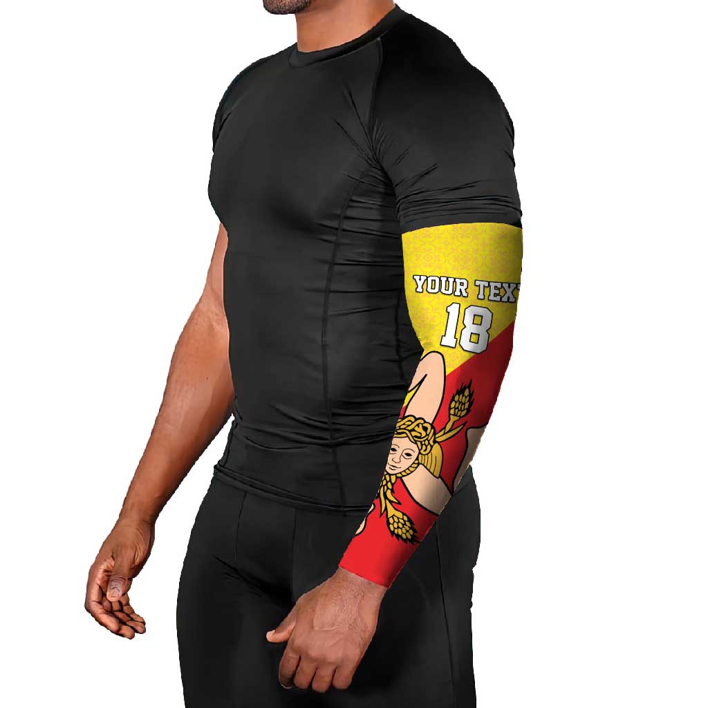 Custom Sicilia Football Arm Sleeves Naziunali Siciliana - Wonder Print Shop