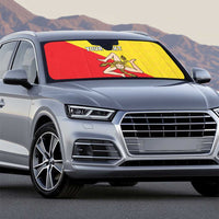 Custom Sicilia Football Auto Sun Shade Naziunali Siciliana - Wonder Print Shop