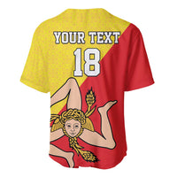 Custom Sicilia Football Baseball Jersey Naziunali Siciliana - Wonder Print Shop