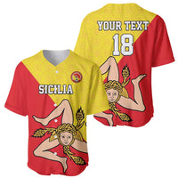 Custom Sicilia Football Baseball Jersey Naziunali Siciliana - Wonder Print Shop